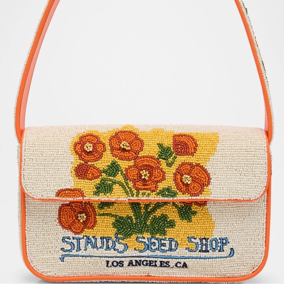 STAUD Tommy Beaded Flap Shoulder Bag - Picture 3 of 11